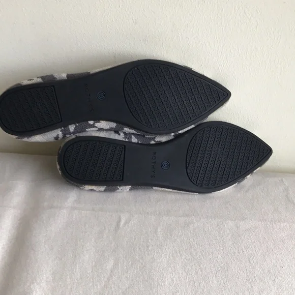 Rothy’s Size 7.5 The Point retired print Ash grey camo pointed toe flat shoe - Picture 10 of 13